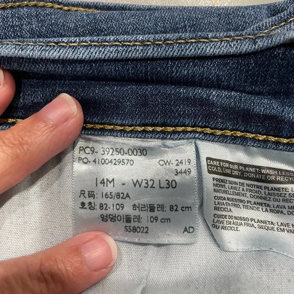 Levi’s Womens 14 Classic Straight Jeans Color Maui Waterfall Blue EUC - Picture 10 of 12